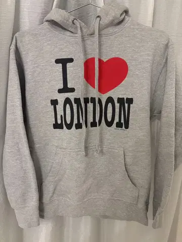 I LOVE 후드티 그레이