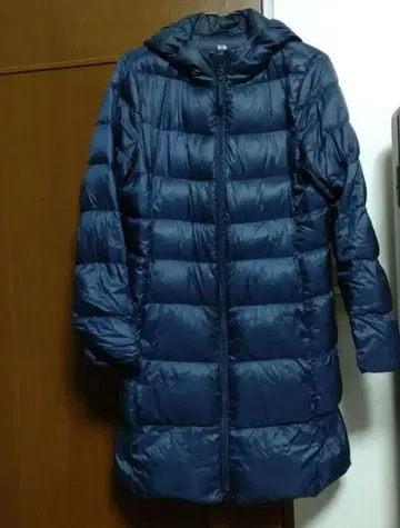 울트라 라이트 다운, 후디드 롱 코트 M
