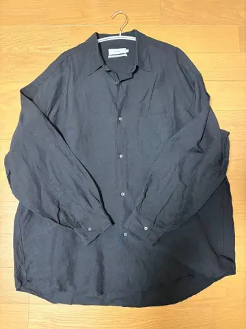 Graphpaper 블랙 린넨 셔츠