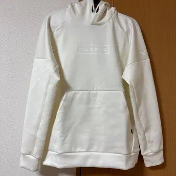 스노우 화이트 후드 부착 후드티 L