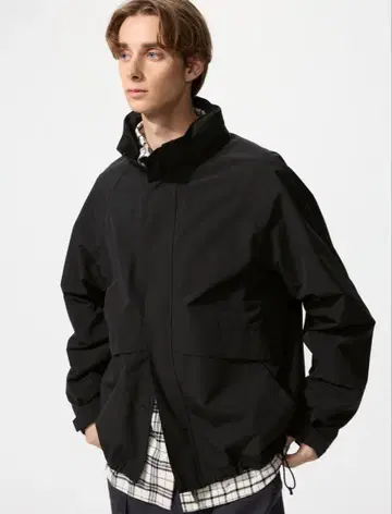 UNIQLO 윈드프루프 스탠드 블루종