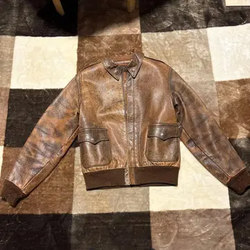 구 Real McCoy's A-2 플라이트 자켓 브라운