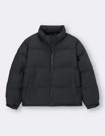 GU 히트 패디드 스탠드 칼라 블루종 OSB+EC 눕시 블랙