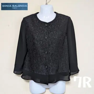 SONIA BALENCIA 레이스 자켓 7R 예복 포멀 블랙