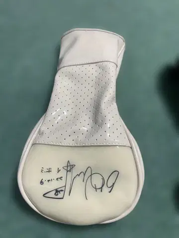 사인 포함 화이트 드라이버용 골프헤드커버