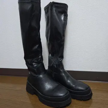 GRL 통굽 롱 부츠 23cm