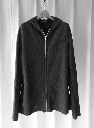 리앙 캐시미어 혼방 니트 멜톤 후드티 Lien