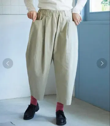 뷔르데사봉 몰스킨 턱 팬츠 유니 아틀리에 피그 이키