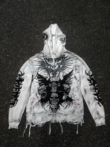 [ 즉시 구매 가능 ] 리메이크 페인트 후드티