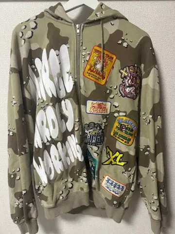 XLARGE 카모 패턴 후드티 M 사이즈