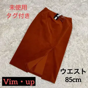 [ 미사용 택 포함 ] 벽돌색 코듀로이 스트레치 원단 허리 85cm