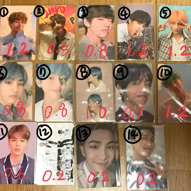 방탄소년단 방탄 포카 포토카드 뷔 슈가 지민 알엠