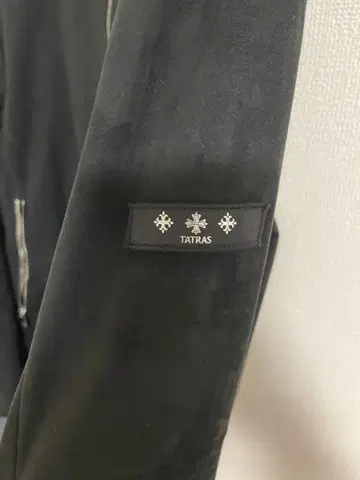 TATRAS 블랙 싱글 라이더 자켓