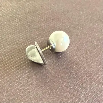 MAYU 한쪽 귀걸이 Small heart pierce 펄 하트 귀걸이