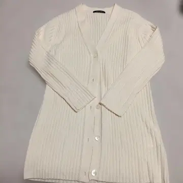 맥피 리브 롱 가디건 S