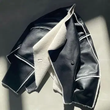 etre tokyo 리버서블 무스탕 블루종