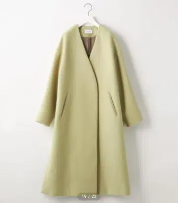 green label relaxing 입체 슬리브 노라펠 코트 그린