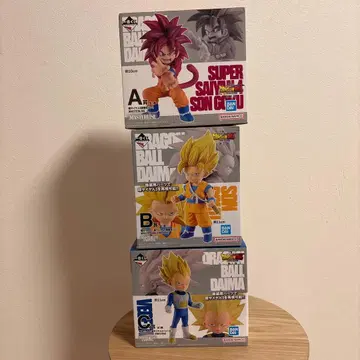 드래곤볼 피규어 3체 세트 제일복권