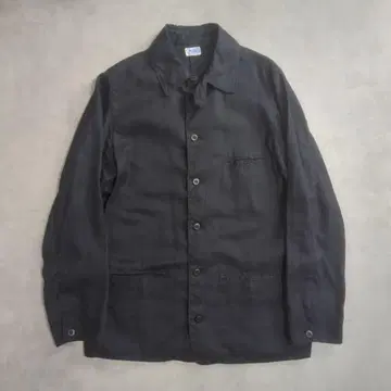 CWORKS 시 워크스 린넨 커버올 블랙 40