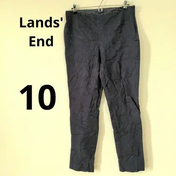 랜즈 엔드 [ 10 ] 네이비 네이비 슬랙스 팬츠 오피스 무지