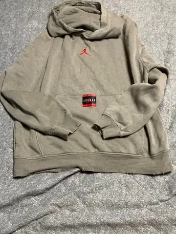 조던 후드 부착 후드티 그레이