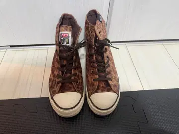 VANS 하이컷 스니커즈 표범 무늬