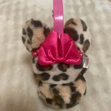 디즈니 귀도리 레오파드 무늬