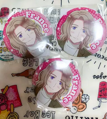 [11/28까지] 헤타리아 잇쇼니 고항 캔뱃지 프랑스