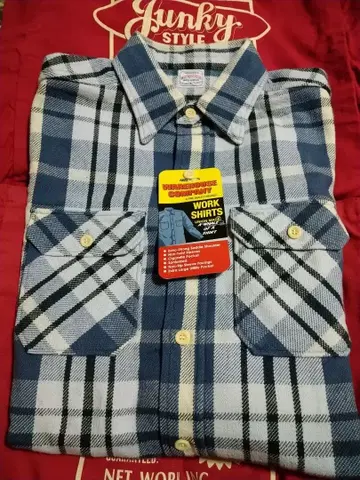 미사용 새상품 웨어하우스 3104 플란넬 셔츠 XL C 패턴 24AW