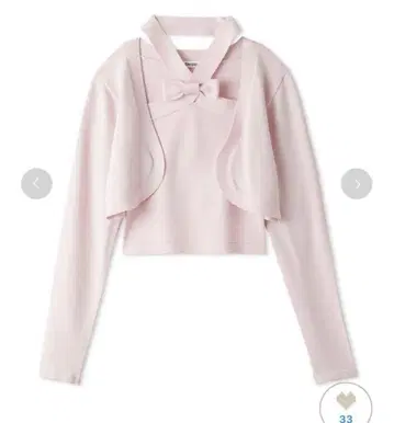 SNIDEL 볼레로 세트 홀터 니트 풀오버 핑크