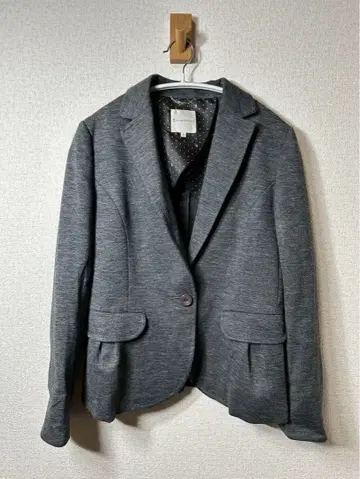 온워드 쿠미쿄쿠 그레이 스트레치 테일러드 자켓