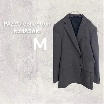 파쪼 컬렉션 남성용 수트 테일러드 자켓 스트라이프 패턴 울