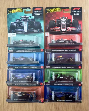 핫휠 F1 2024 프리미엄 모듬 8대 세트 미니카