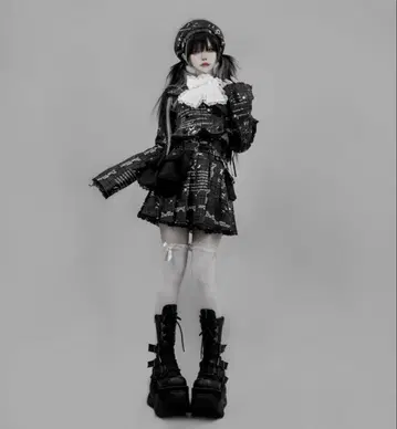 DimMoire 매혹의 백리본 자켓 아지메 미니 스커트