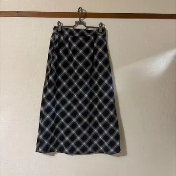 [ Unblend ] 바이어스 체크 플레어 스커트