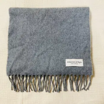 존스톤즈 미들 사이즈 캐시미어 스톨 머플러 그레이 현행 택