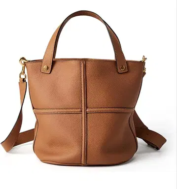 소가죽 브라운 토트백