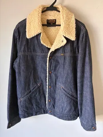 COOTIE 보아 카라 부착 데님 자켓