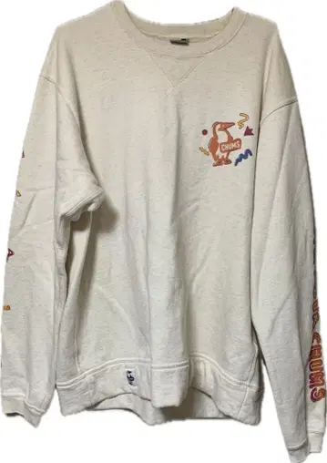 참스 CHUMS 맨투맨 트레이닝복 남성용 디스코 타임 크루 탑