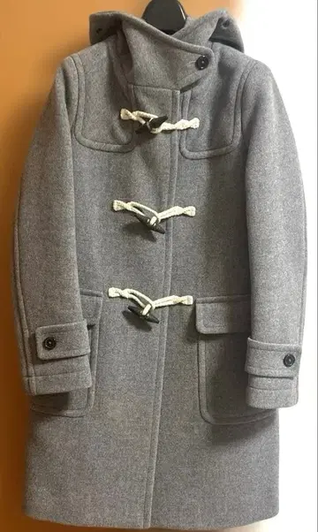 투모로우랜드 맥피 더플 코트 그레이 울 100%