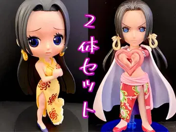 핸콕 Qposket 레어 컬러 옐로우 컬러 월드 컬렉션 패기 피규어 2개