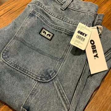 OBEY 오베이 카펜터 데님 라이트 인디고 33