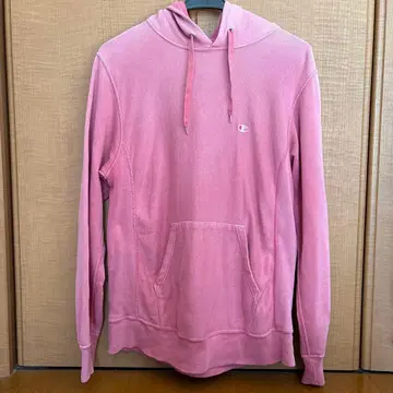 Champion Reverse Weave 후드티 L 핑크