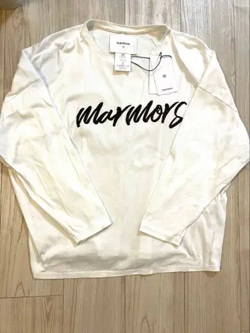 택 포함 marmors 긴팔 상의 프린트