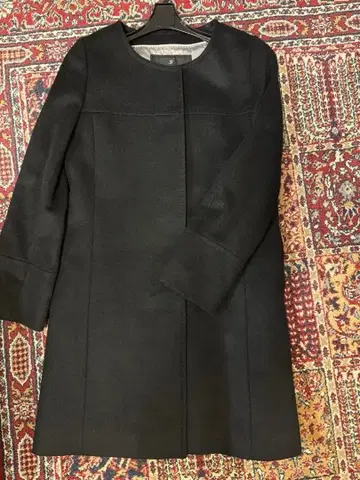 INED 캐시미어 블랙 롱 코트 9호