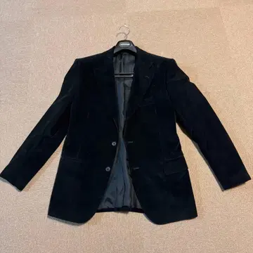 블랙 코듀로이 테일러드 자켓