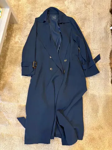 SWINGLE 네이비 케이프 2way 트렌치코트