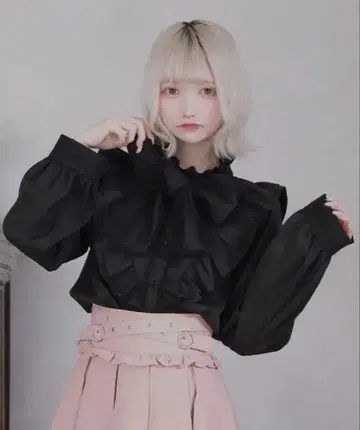 Pal elfy 레이스 보타이 블라우스