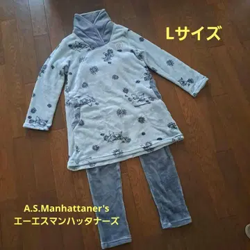 새상품급 맨해트너즈 고양이 패턴 파자마 L 사이즈