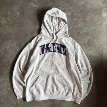 00s 러셀 애슬레틱 후드 맨투맨 그레이 2XL 칼리지 구제 의류